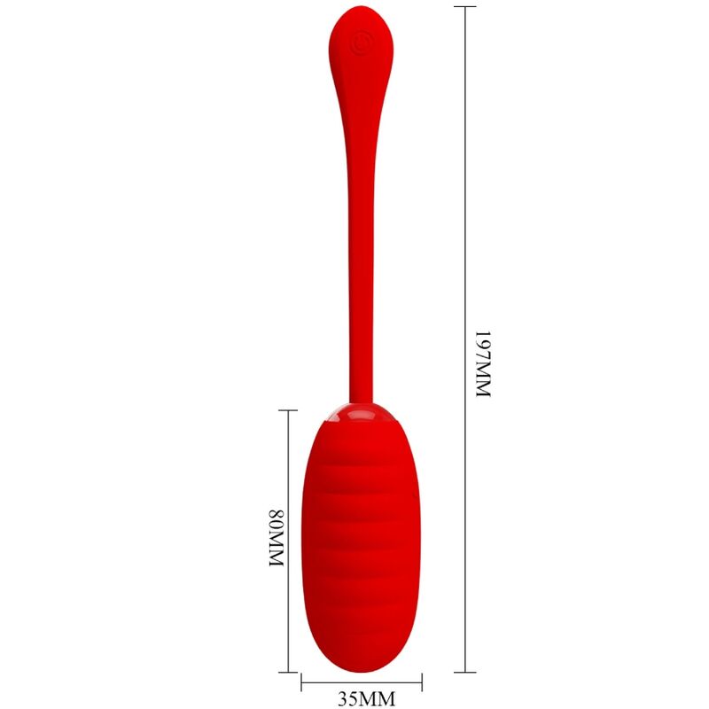 PRETTY LOVE - KIRK RECHARGEABLE VIBRATING EGG RED - Amore24
