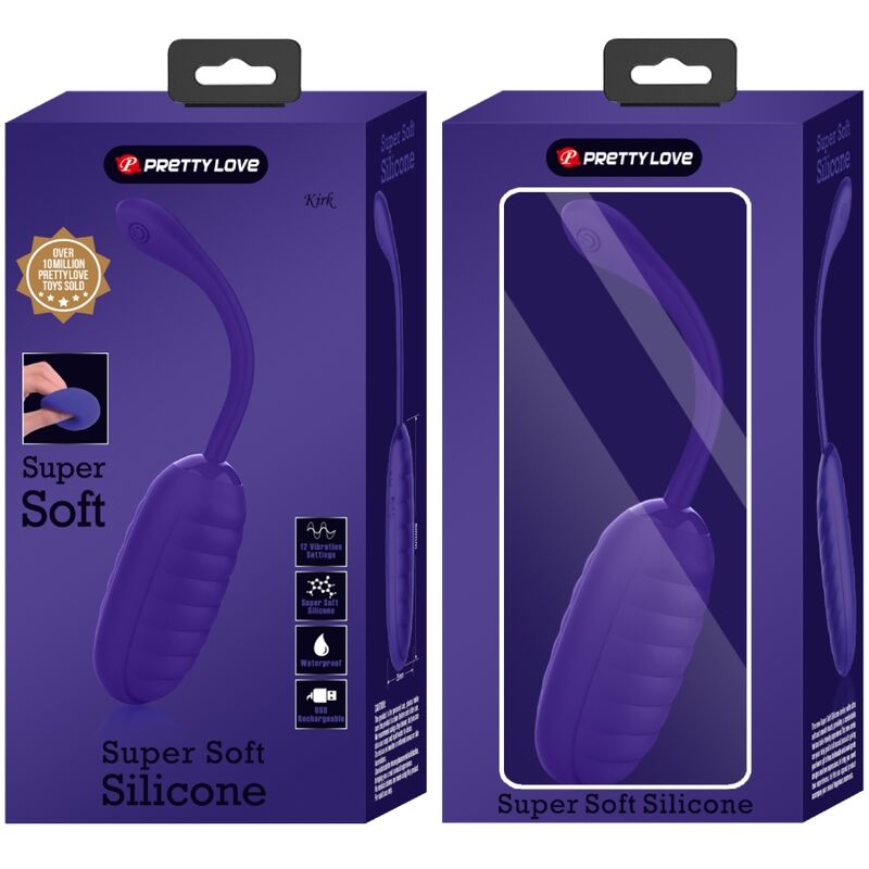 PRETTY LOVE - KIRK RECHARGEABLE VIBRATING EGG PURPLE - Amore24