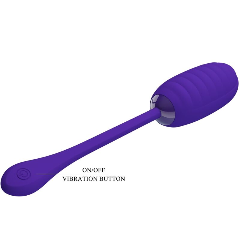 PRETTY LOVE - KIRK RECHARGEABLE VIBRATING EGG PURPLE - Amore24