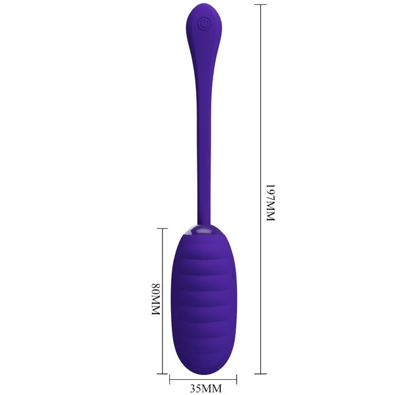 PRETTY LOVE - KIRK RECHARGEABLE VIBRATING EGG PURPLE - Amore24