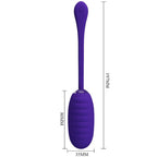 PRETTY LOVE - KIRK RECHARGEABLE VIBRATING EGG PURPLE - Amore24