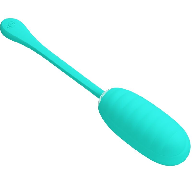 PRETTY LOVE - KIRK RECHARGEABLE VIBRATING EGG AQUA GREEN - Amore24