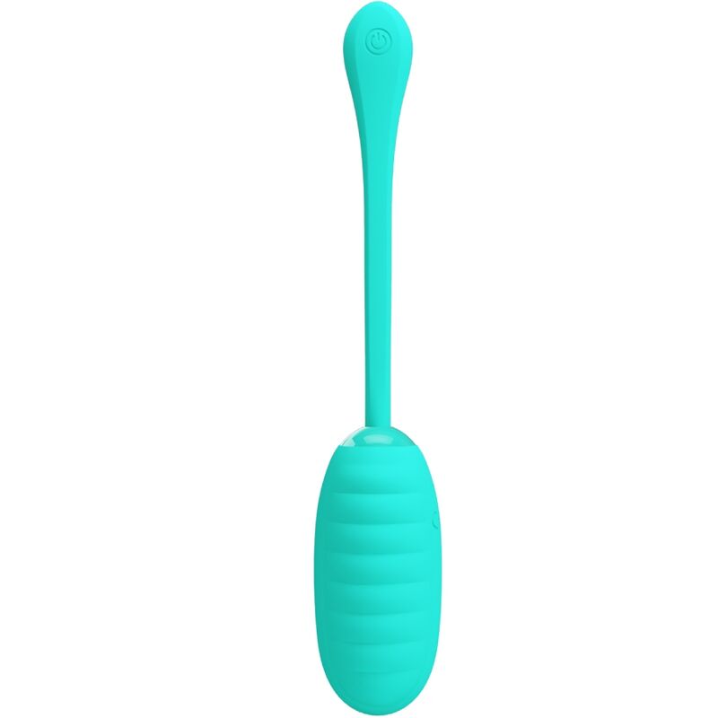 PRETTY LOVE - KIRK RECHARGEABLE VIBRATING EGG AQUA GREEN - Amore24