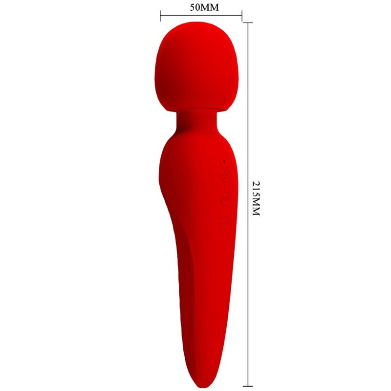 PRETTY LOVE - MEREDITH MASSAGER 12 VIBRATION MODES RED - Amore24