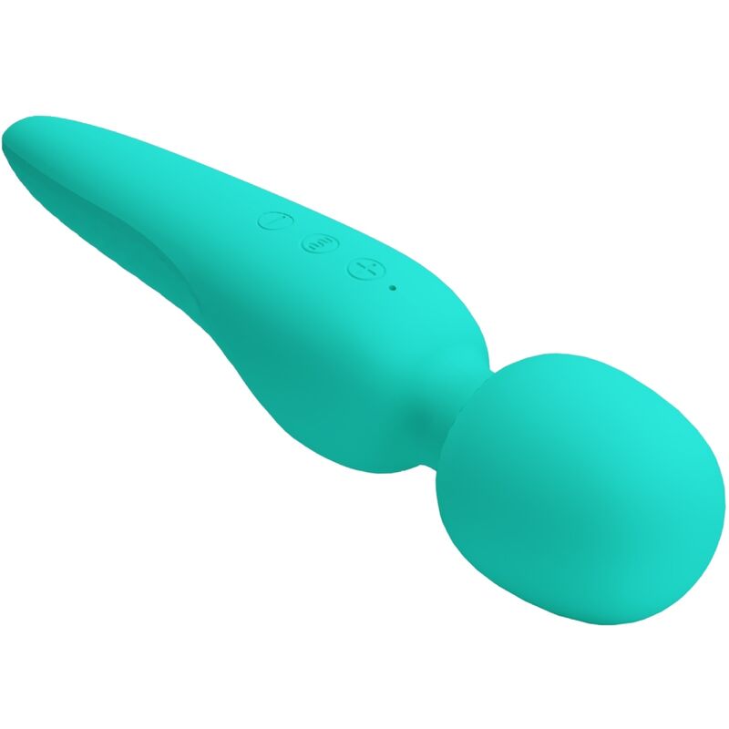 PRETTY LOVE - MEREDITH MASSAGER 12 VIBRATION MODES AQUA GREEN - Amore24