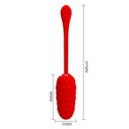 PRETTY LOVE - VIBRATING EGG WITH RED RECHARGEABLE MARINE TEXTURE - Amore24
