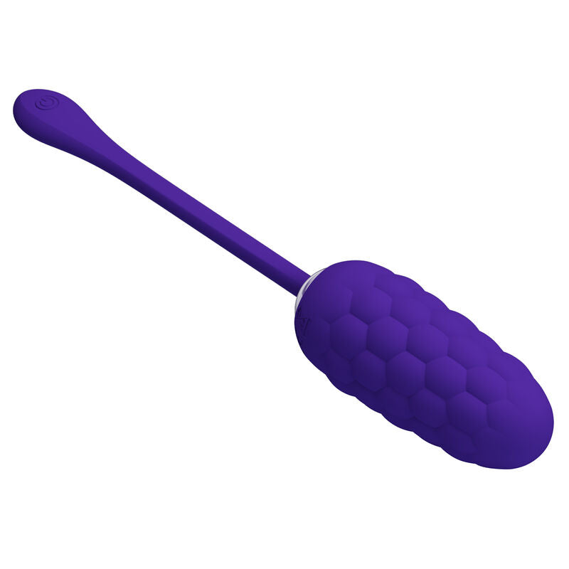 PRETTY LOVE - VIBRATING EGG WITH PURPLE RECHARGEABLE MARINE TEXTURE - Amore24