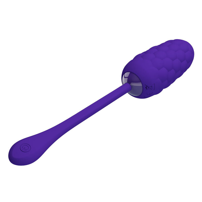 PRETTY LOVE - VIBRATING EGG WITH PURPLE RECHARGEABLE MARINE TEXTURE - Amore24