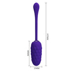 PRETTY LOVE - VIBRATING EGG WITH PURPLE RECHARGEABLE MARINE TEXTURE - Amore24