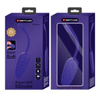 PRETTY LOVE - VIBRATING EGG WITH PURPLE RECHARGEABLE MARINE TEXTURE - Amore24
