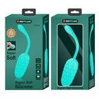 PRETTY LOVE - VIBRATING EGG WITH AQUA GREEN RECHARGEABLE MARINE TEXTURE - Amore24