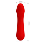 PRETTY LOVE - CETUS RECHARGEABLE VIBRATOR RED - Amore24