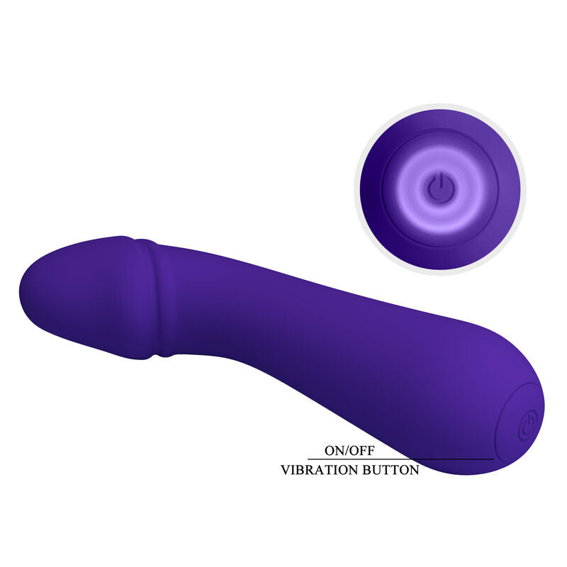 PRETTY LOVE - CETUS RECHARGEABLE VIBRATOR PURPLE - Amore24