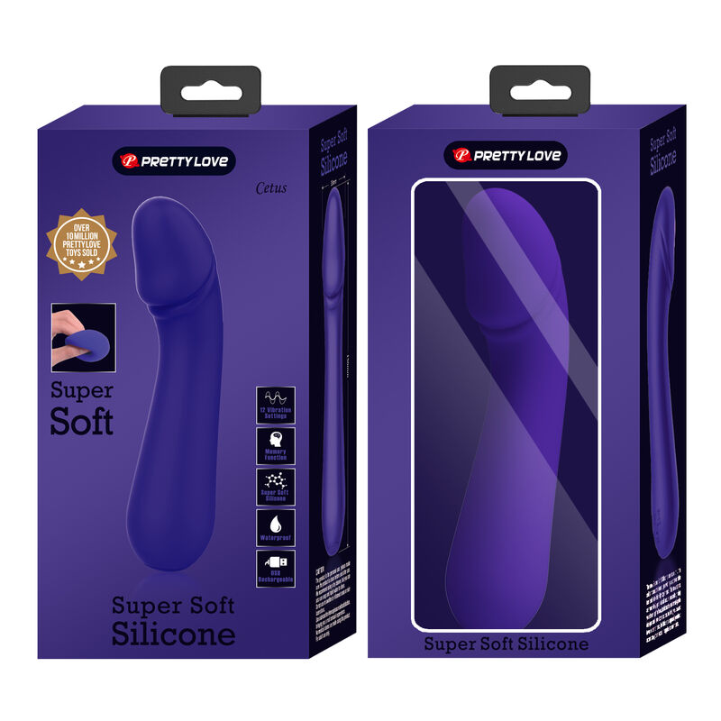 PRETTY LOVE - CETUS RECHARGEABLE VIBRATOR PURPLE - Amore24