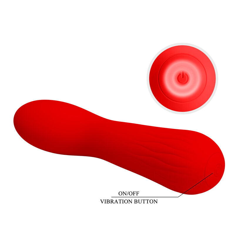 PRETTY LOVE - FAUN RECHARGEABLE VIBRATOR RED - Amore24