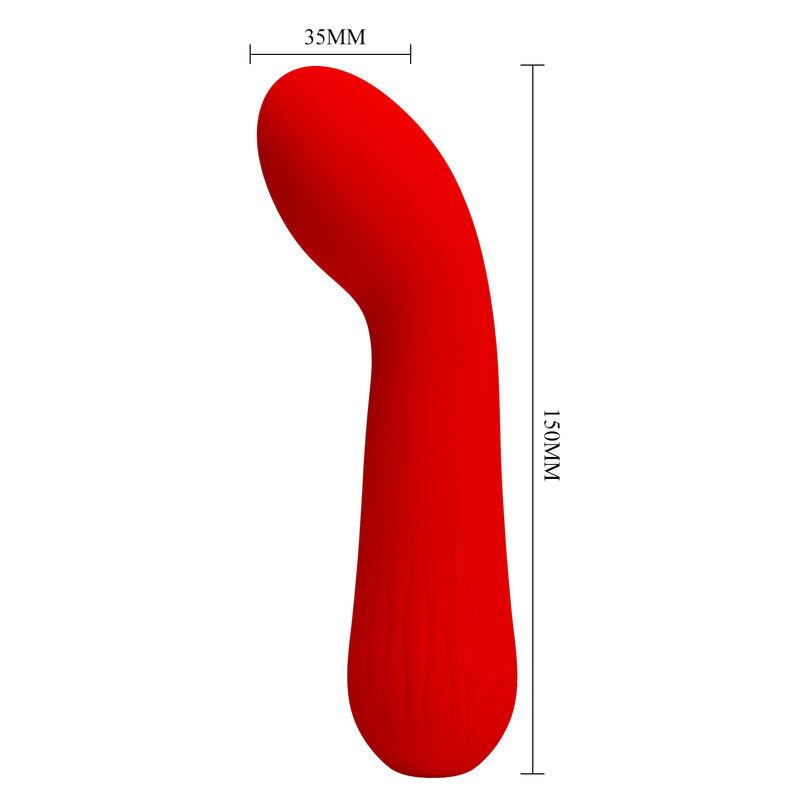 PRETTY LOVE - FAUN RECHARGEABLE VIBRATOR RED - Amore24
