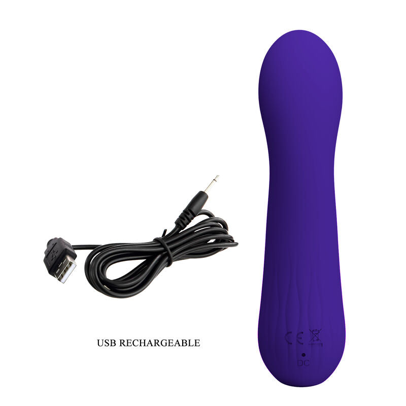 PRETTY LOVE - FAUN RECHARGEABLE VIBRATOR PURPLE - Amore24