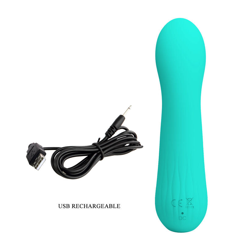 PRETTY LOVE - FAUN RECHARGEABLE VIBRATOR AQUA GREEN - Amore24
