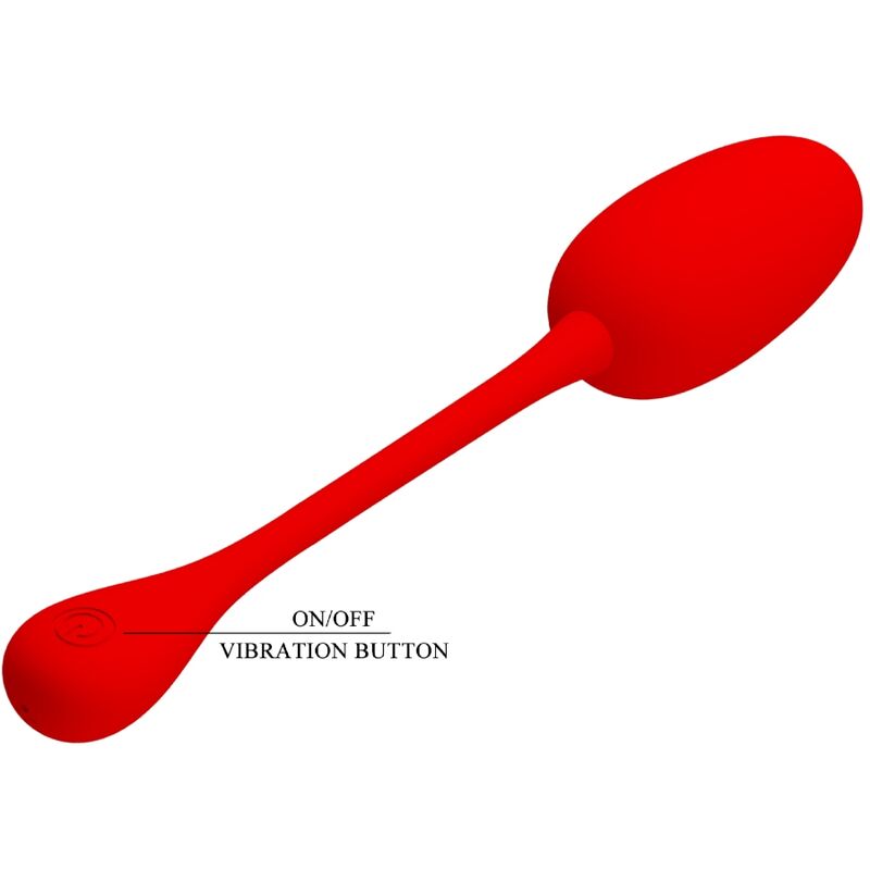 PRETTY LOVE - KNUCKER RED RECHARGEABLE VIBRATING EGG - Amore24