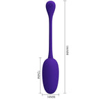 PRETTY LOVE - KNUCKER PURPLE RECHARGEABLE VIBRATING EGG - Amore24