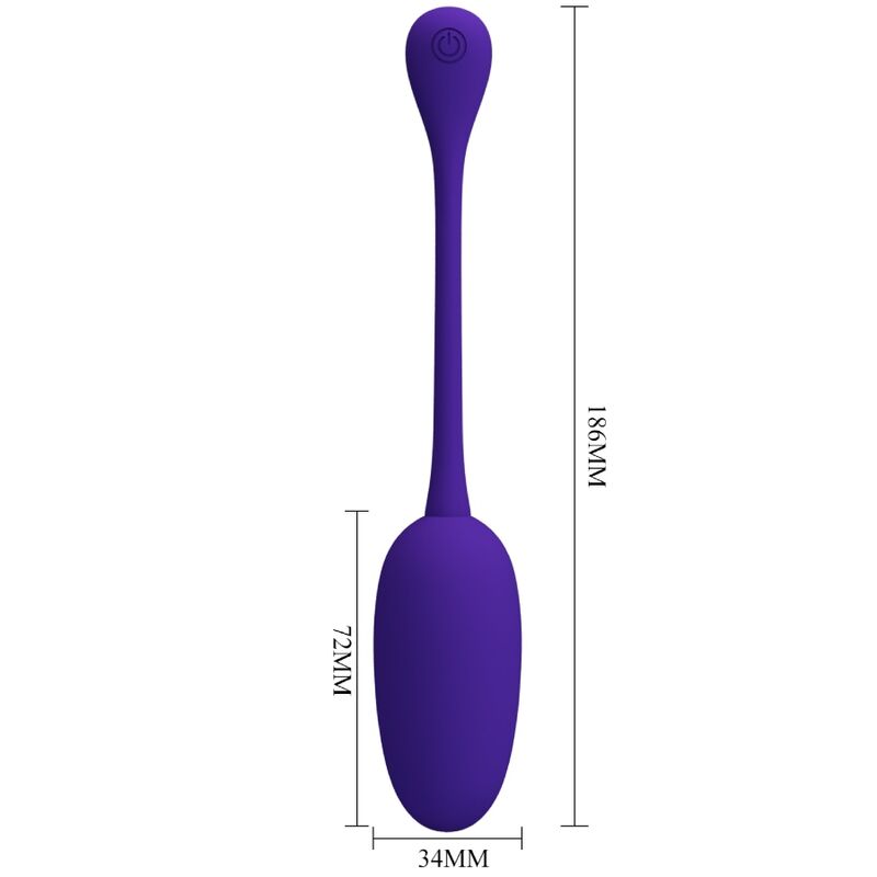 PRETTY LOVE - KNUCKER PURPLE RECHARGEABLE VIBRATING EGG - Amore24
