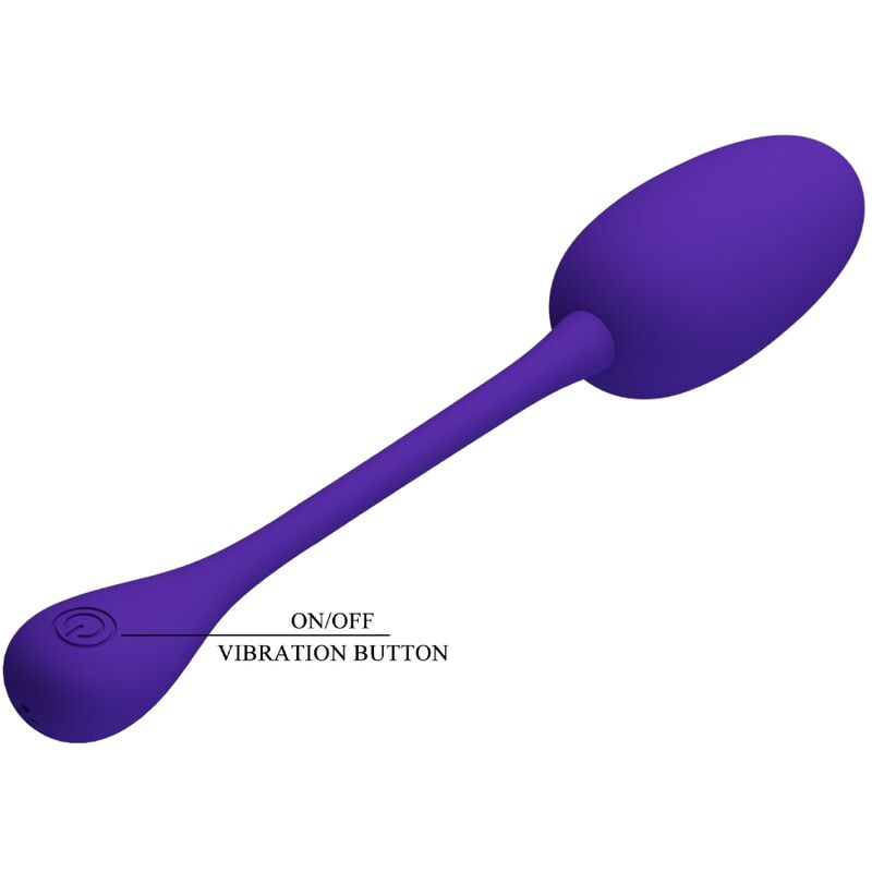 PRETTY LOVE - KNUCKER PURPLE RECHARGEABLE VIBRATING EGG - Amore24