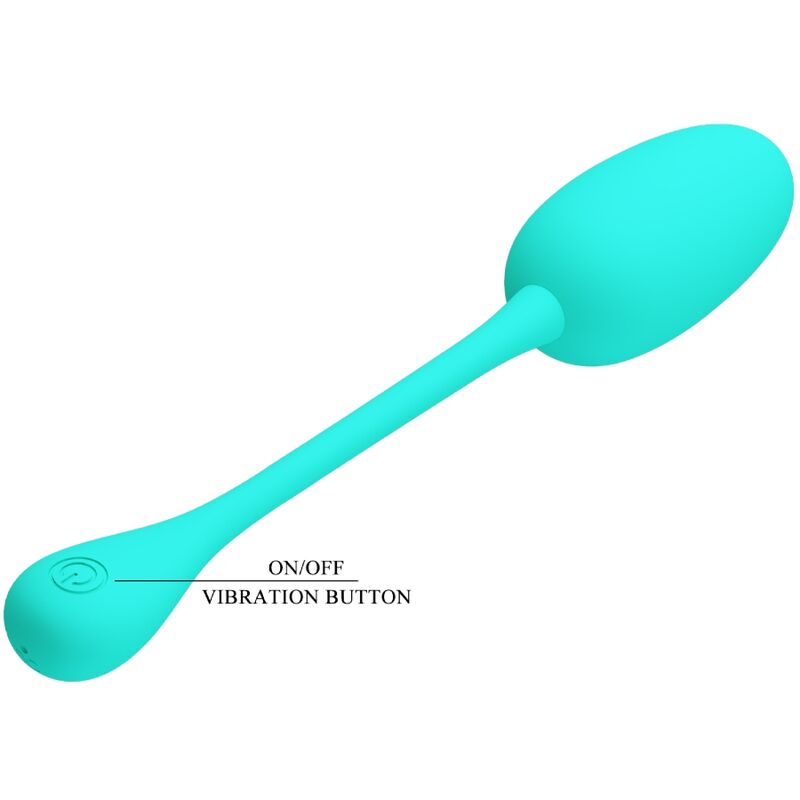 PRETTY LOVE - KNUCKER WATER GREEN RECHARGEABLE VIBRATING EGG - Amore24
