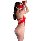CHILIROSE - CR 4488 BODYSUIT LACE RED S/M - Amore24