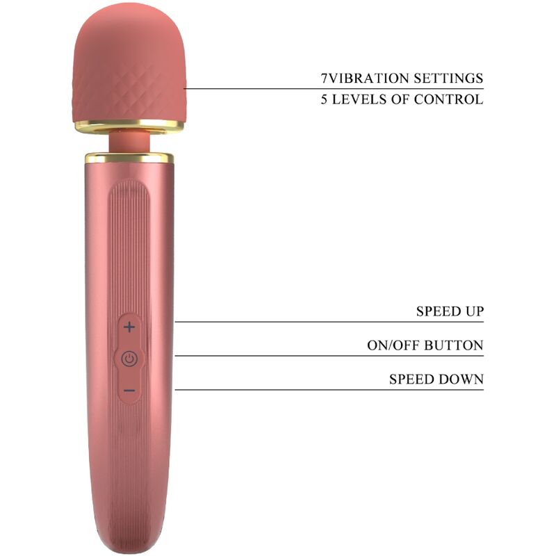 PRETTY LOVE - MASSAGER 7 VIBRATION MODES PINK - Amore24