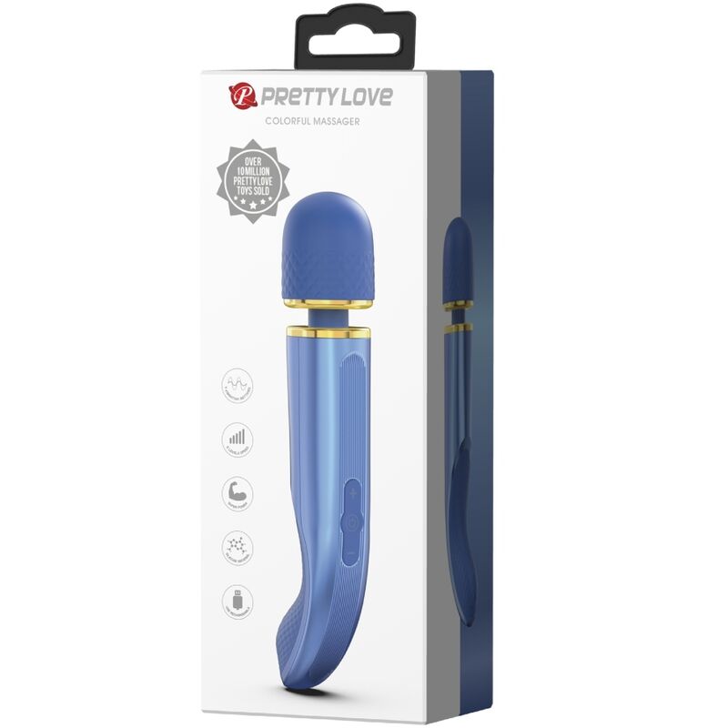 PRETTY LOVE - MASSAGER 7 VIBRATION MODES BLUE - Amore24