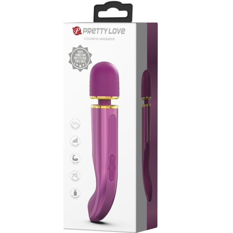PRETTY LOVE - MASSAGER 7 VIBRATION MODES PURPLE - Amore24