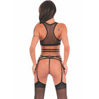 LIVCO CORSETTI FASHION - FINICIA LC90725 GARTER BELT BLACK L/XL - Amore24