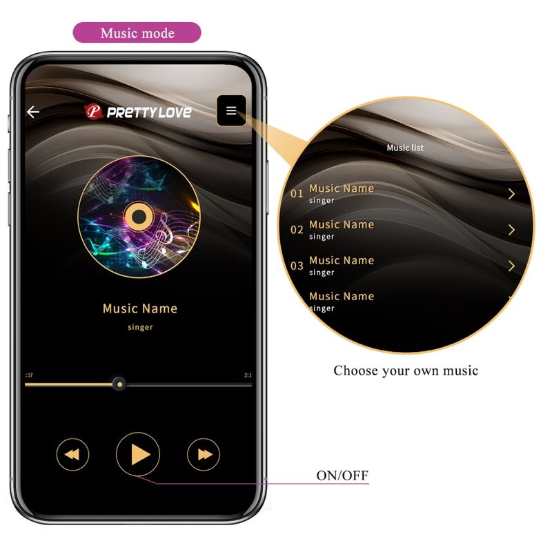 PRETTY LOVE - JAYLEEN VIBRATOR APP REMOTE CONTROL PURPLE - Amore24