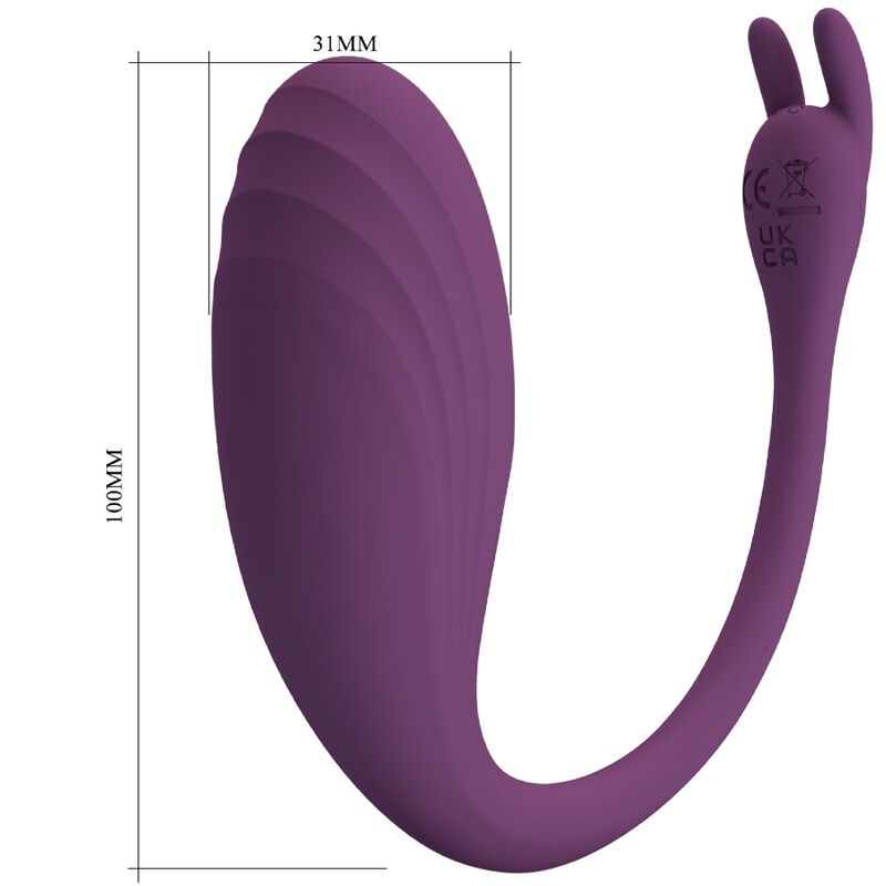 PRETTY LOVE - CATALINA VIBRATOR APP REMOTE CONTROL PURPLE - Amore24
