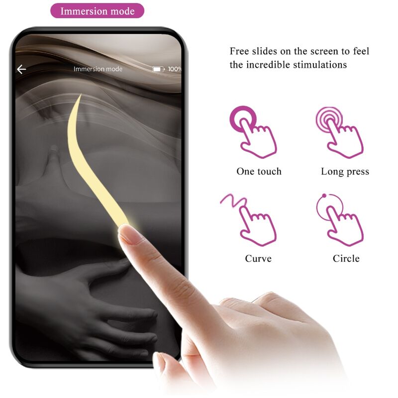 PRETTY LOVE - CATALINA VIBRATOR APP REMOTE CONTROL PURPLE - Amore24