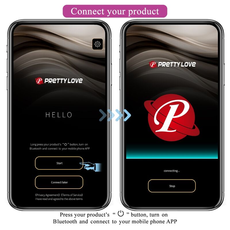 PRETTY LOVE - CATALINA VIBRATOR APP REMOTE CONTROL PURPLE - Amore24