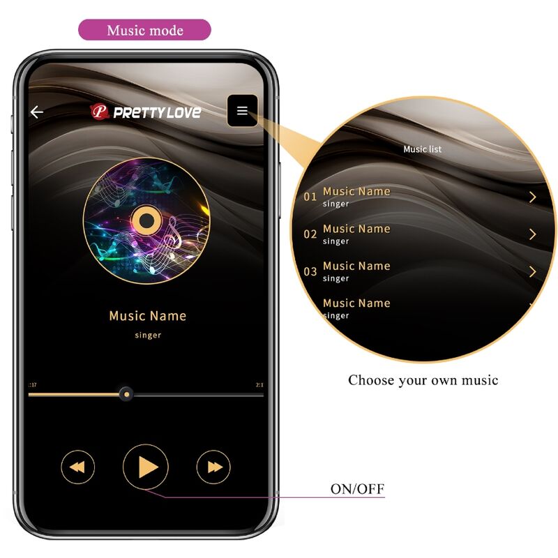 PRETTY LOVE - JEFFERSON APP CONTROLLED ANAL PLUG PURPLE - Amore24