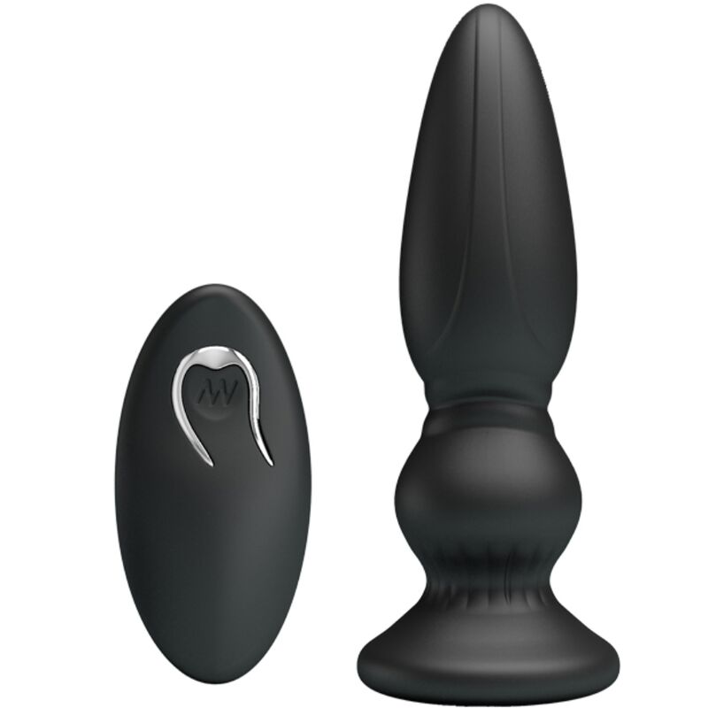MR PLAY - POWERFUL VIBRATOR REMOTE CONTROL ANAL PLUG BLACK - Amore24