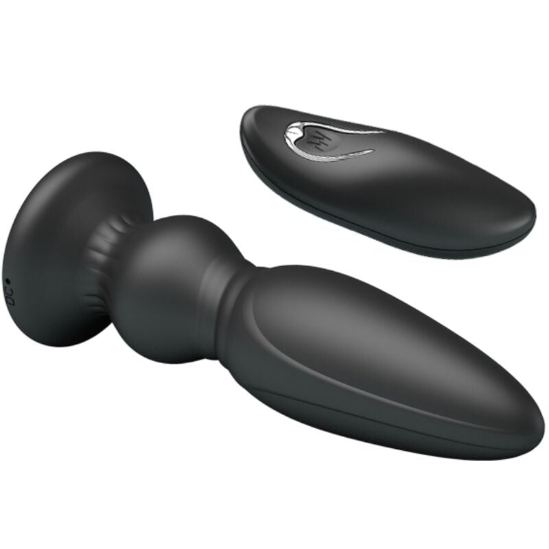 MR PLAY - POWERFUL VIBRATOR REMOTE CONTROL ANAL PLUG BLACK - Amore24