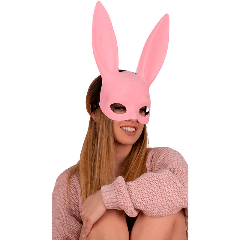 LIVCO CORSETTI FASHION - KOHU RABBIT PINK MJ009 MASK ONE SIZE - Amore24