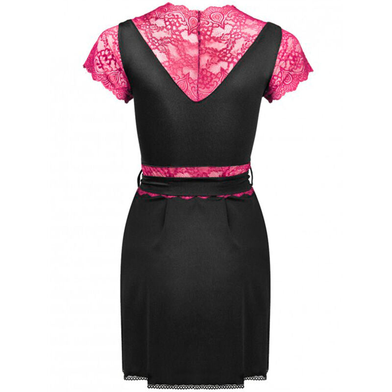 LIVCO CORSETTI FASHION - KUMIKO LC 90428 DRESSING GOWN + PANTY BLACK S/M - Amore24