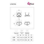 LIVCO CORSETTI FASHION - LINERA FOR THE SENSES COLLECTION BRA + PANTY BLACK L/XL - Amore24