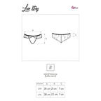 LIVCO CORSETTI FASHION - LOVE STORY LC 90679 PANTY CROTCHLESS BLACK - Amore24