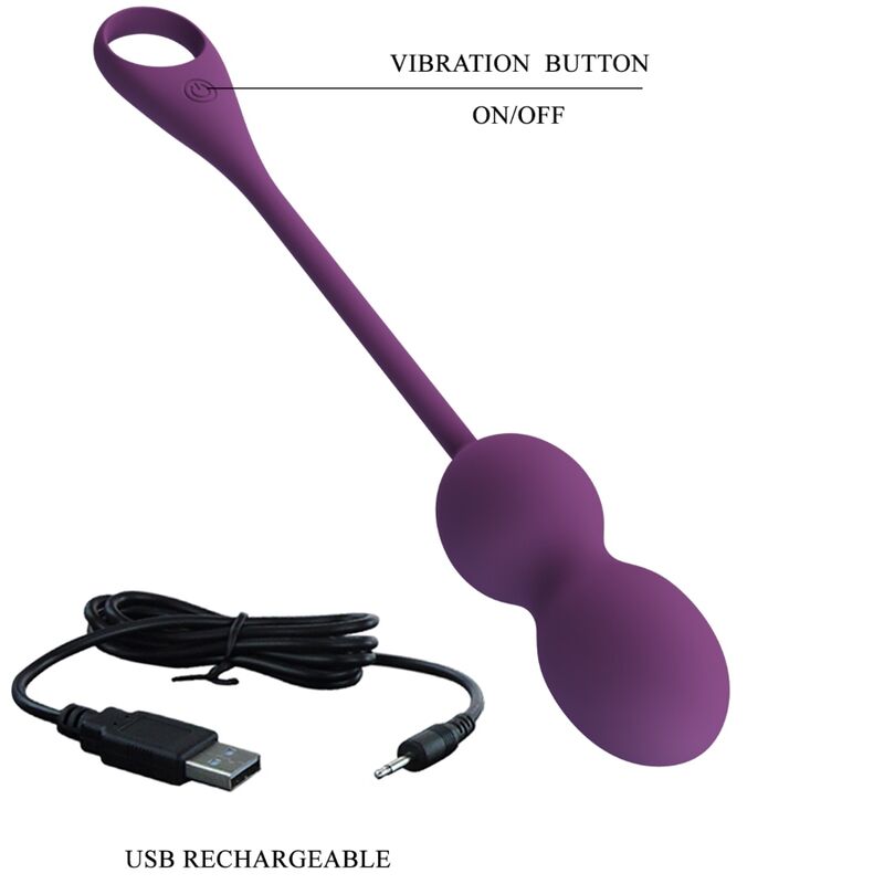 PRETTY LOVE - ELVIRA KEGEL BALLS APP REMOTE CONTROL PURPLE - Amore24