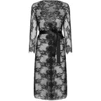 LIVCO CORSETTI FASHION - MOSTINA LC 90641 DRESSING G GOWN BLACK L/XL - Amore24