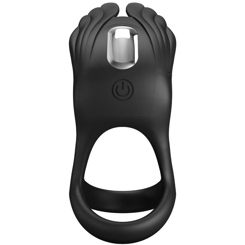 PRETTY LOVE - SILAS VIBRANT PENIS RING 7 VIBRATIONS BLACK SILICONE - Amore24