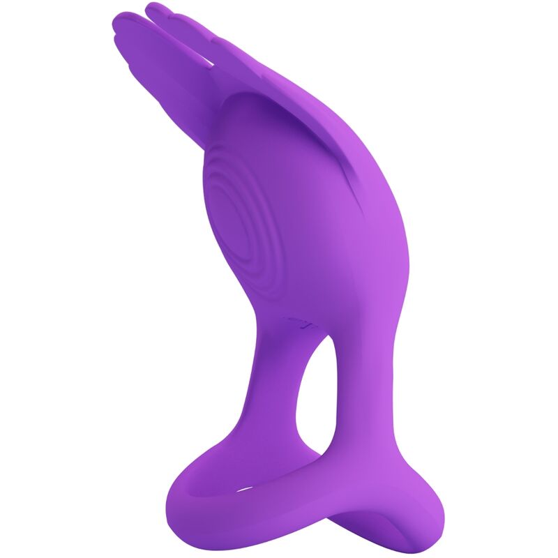 PRETTY LOVE - SILAS VIBRANT PENIS RING 7 VIBRATIONS PURPLE SILICONE - Amore24
