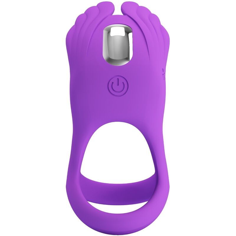 PRETTY LOVE - SILAS VIBRANT PENIS RING 7 VIBRATIONS PURPLE SILICONE - Amore24