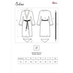 LIVCO CORSETTI FASHION - NOKINA LC XG055 DRESSIN G GOWN + PANTY BLACK ONE SIZE - Amore24