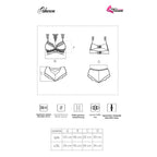 LIVCO CORSETTI FASHION - PALMENOM LC 90614 BRA + PANTY BLACK - Amore24